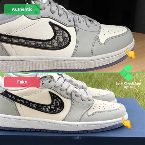 dior jordan 1 fake vs real|dior air jordan 1 reps.